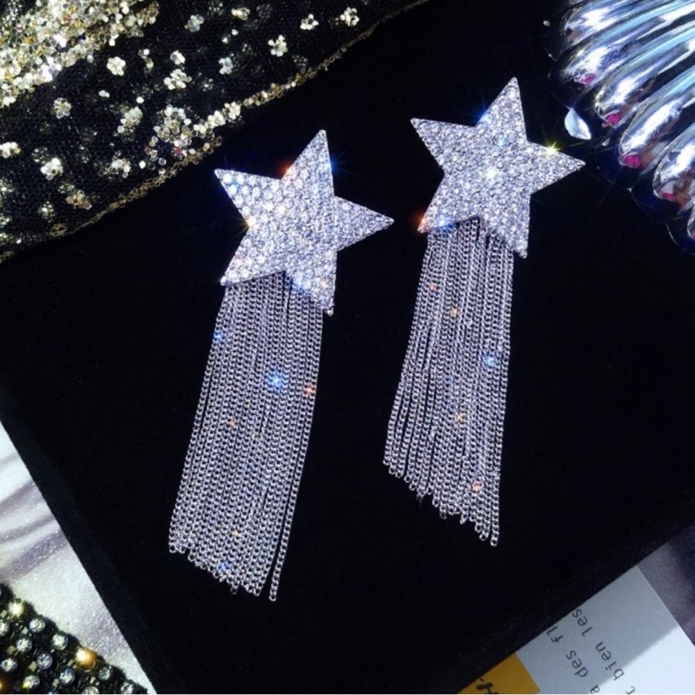 Star Dangly earrings stainless steel